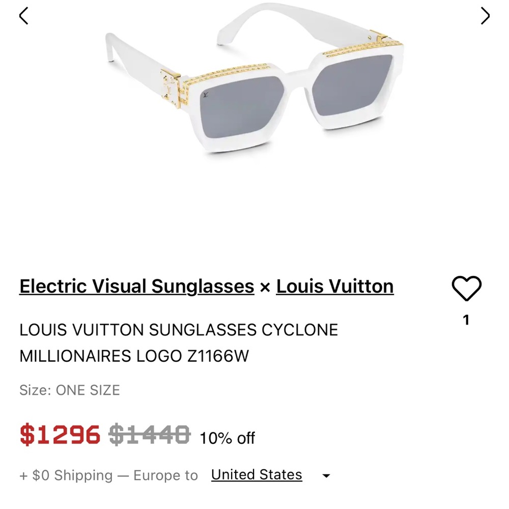 Louis V Sunglasses - Picture 3 of 4